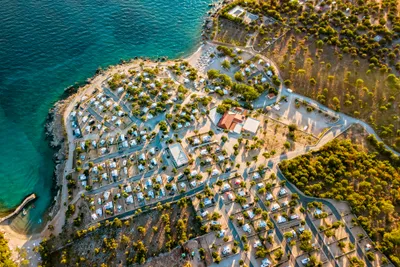 Camping Olea - Blick auf den Campingplatz aus der Vogelperspektive