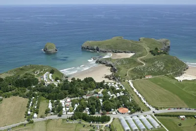 Camping Playa De Troenzo - Luftaufnahme des Campingplatzes