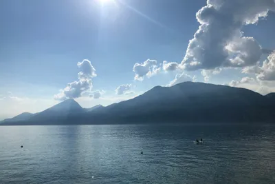 Camping Primavera -  Blick  auf den Garda See 