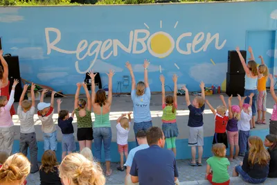 Regenbogen Göhren  -  Kinderanimation auf dem Campingplatz