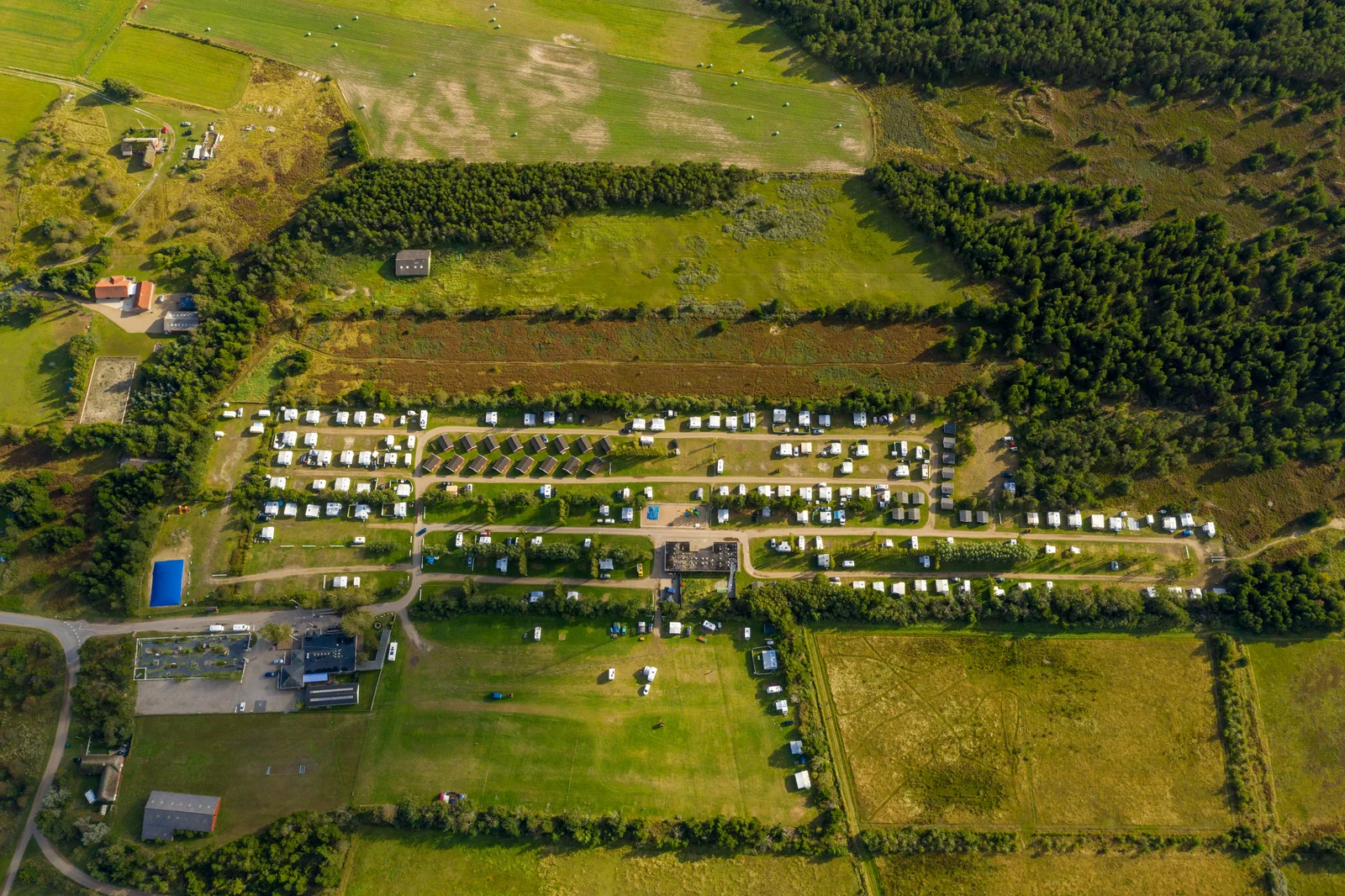 Rømø Familie Camping foran bom
