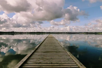 Roskilde Camping - Steg am Strand vom Campingplatz