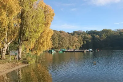 Seecamping Weisser Brunnen  - Boote am See vom Campingplatz