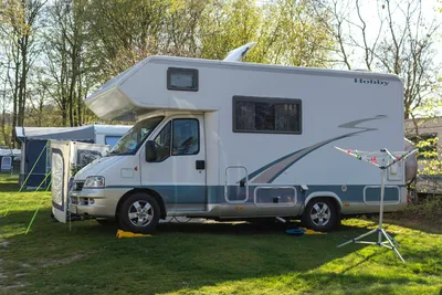 Silkeborg Sø Camping - Wohnmobil auf Stellplatz