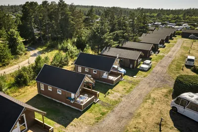 Camping Skiveren - Mobilheime aus der Vogelperspektive