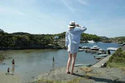 Skottevik Feriesenter  Skottevik FerieSenter - Gäste beim Baden