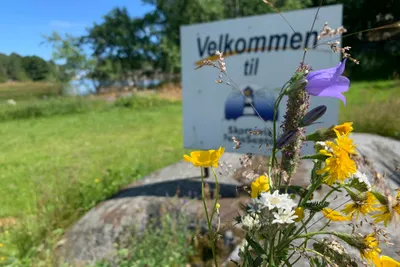 Skottevik Feriesenter  Skottevik FerieSenter - Eingang des Campingplatz