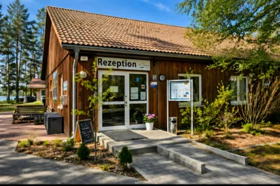 Spreewälder Seecamping Briesensee - Rezeptionsgebäude auf dem Campingplatz