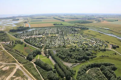 Strandcamping Groede - Übersicht auf das gesamte Campingplatz Gelände 
