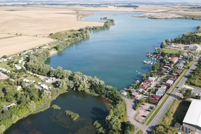 Thürkies-See-Camping - Übersicht auf das gesamte Campingplatz Gelände 