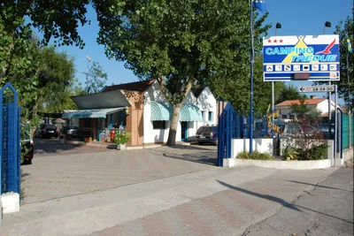 Camping Tredue - Eingang des Campingplatzes
