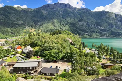 Odda Camping  - Luftaufnahme des Campingplatzes