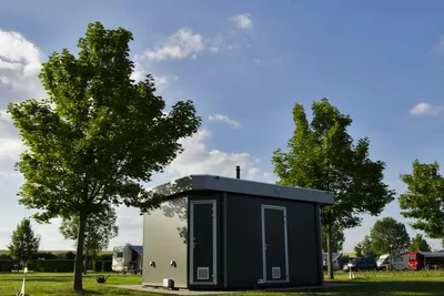 Camping Václav  -  Sanitärhäuschen auf dem Stellplatz vom Campingplatz