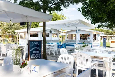 Villaggio San Paolo - Außenterrasse des Restaurants auf dem Campingplatz