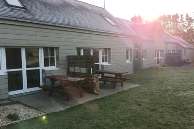 VVF Camping Les Dunes - Mietunterkünfte mit Terrasse auf dem Campingplatz