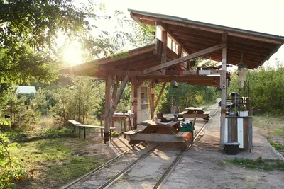 Camping Wilde Heimat - Sommerküche im Freien