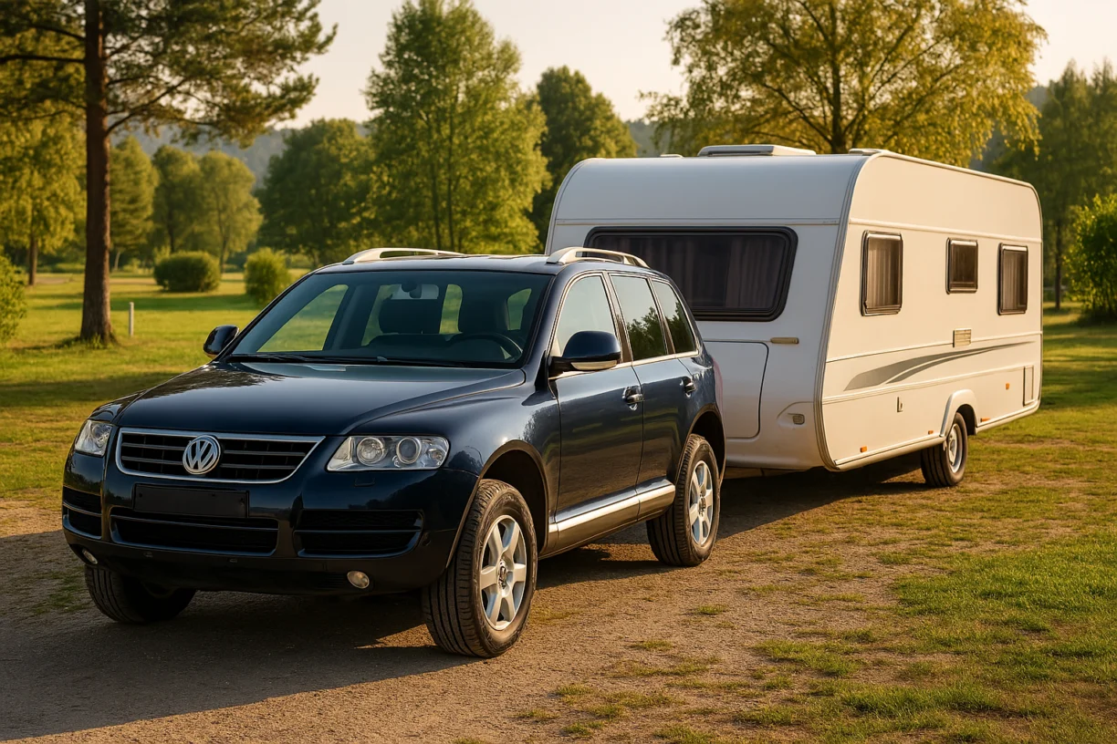 VW Touareg als Zugfahrzeug für Wohnwagen