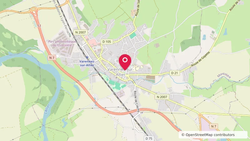 Aire camping-car centre-bourg Varennes-sur-Allier