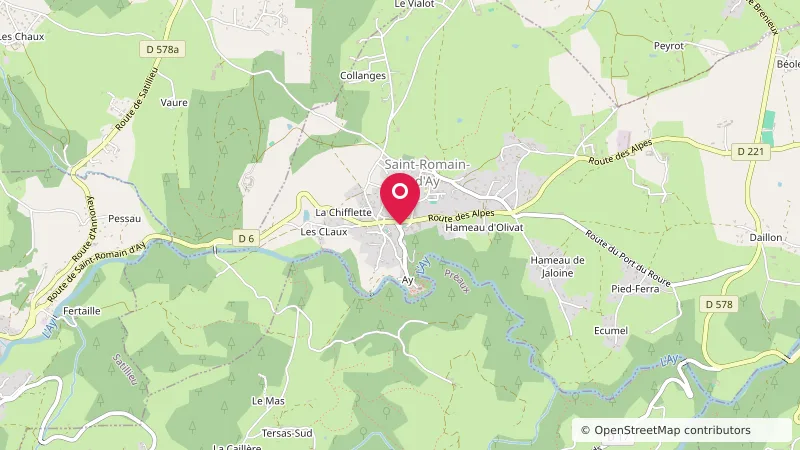 Aire camping-car communale Saint-Romain-d'Ay