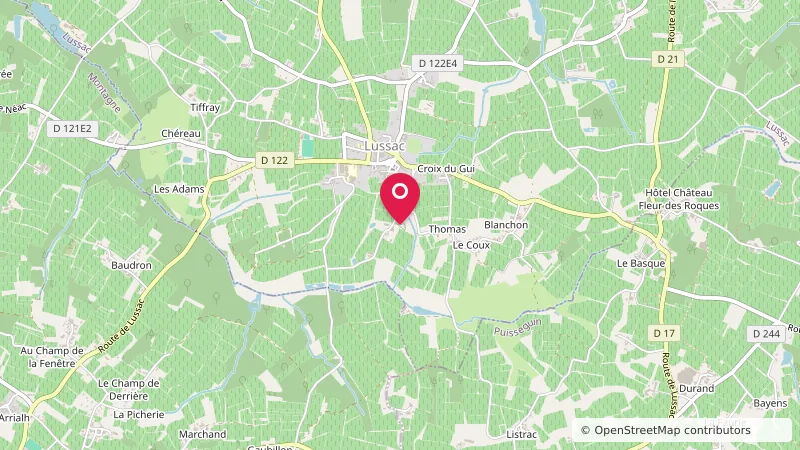 Aire Camping-Car Lussac, Grand Saint-Emilionnais