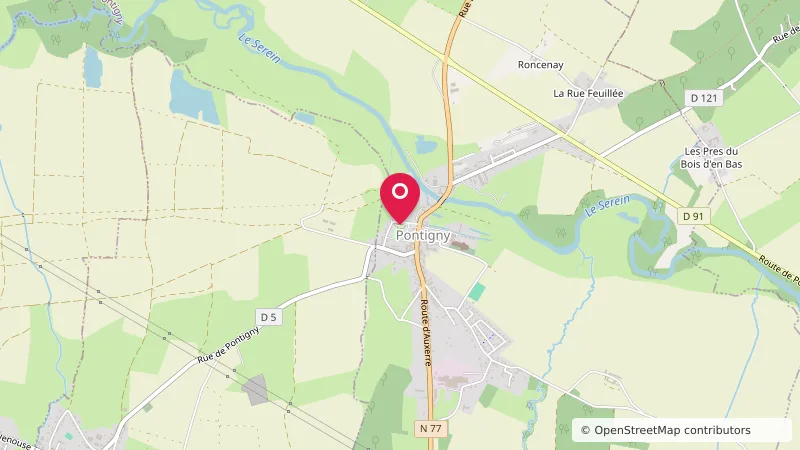 Aire camping-car Pontigny-Yonne