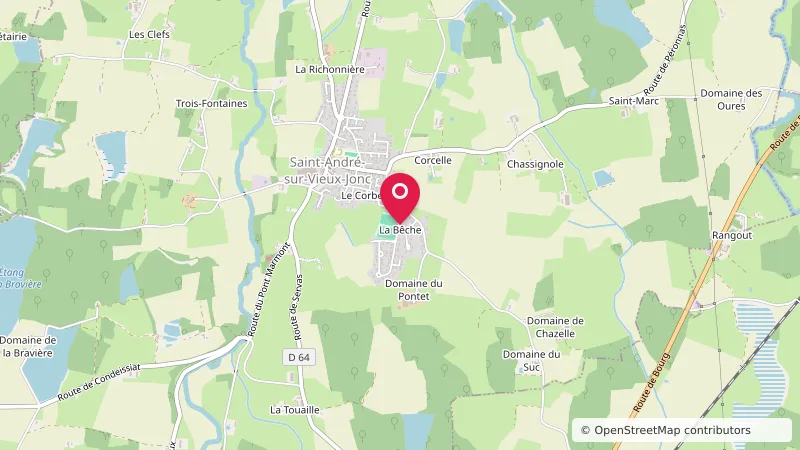 Aire Camping car Saint-André-sur-Vieux-Jonc