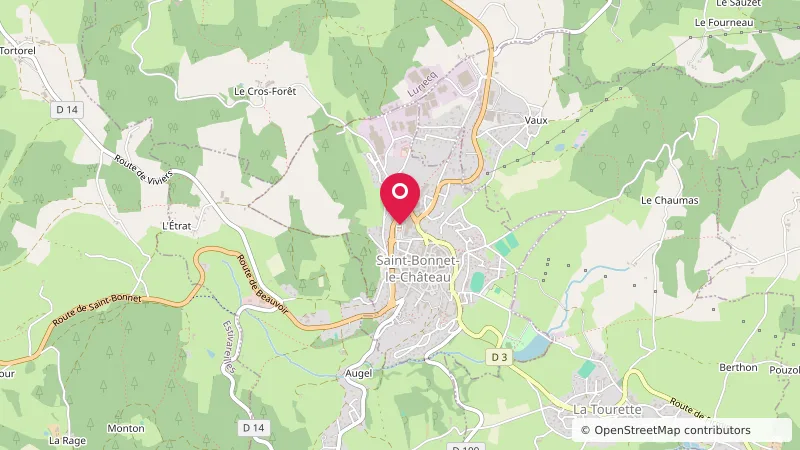 Aire camping-car Saint-Bonnet-le-Château