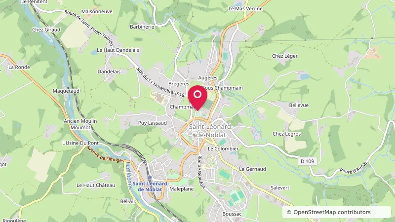 Aire camping-car Saint-Léonard-de-Noblat