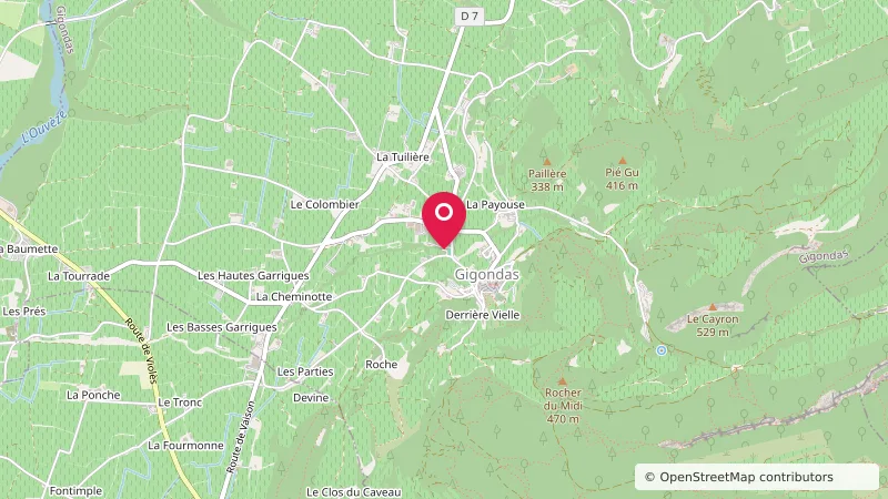 Aire camping cars de Gigondas