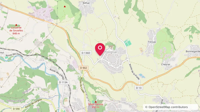 Aire camping-cars à Polignac