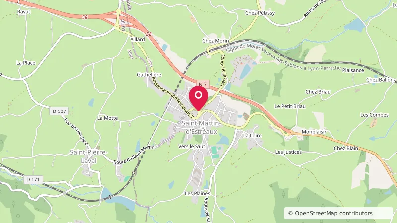 Aire camping-cars Saint-Martin-d'Estréaux