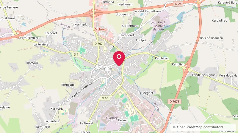 Aire communale de camping-car Locminé