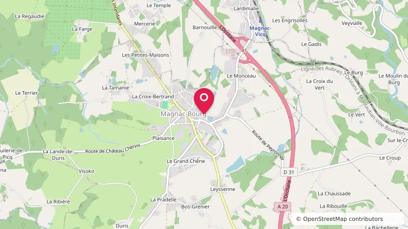 Aire d'accueil camping-car Sationnement Magnac-Bourg