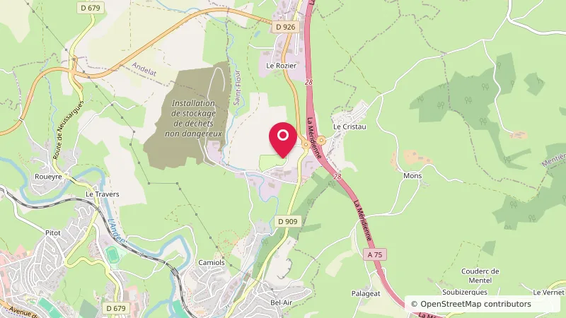 Aire de camping-car de Saint-Flour, La Roche Murat