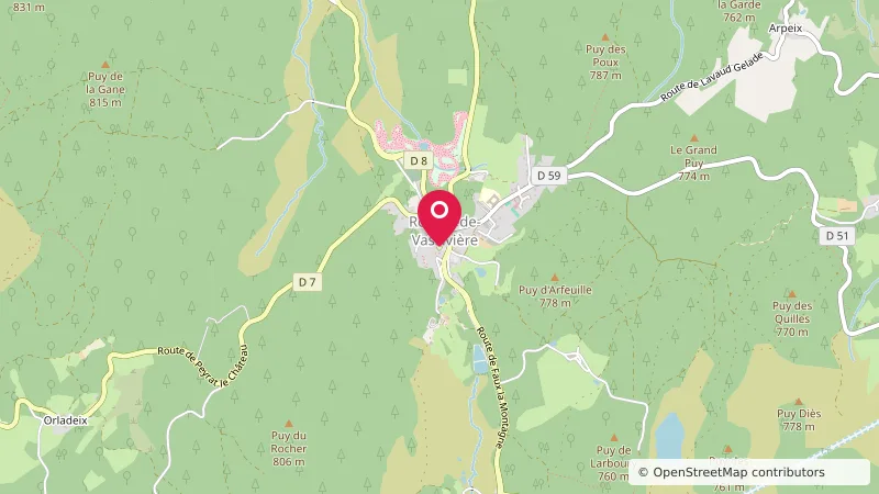 Aire de camping car Royère-de-Vassivière