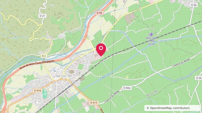 aire de camping-car SUper U Ille-sur-Têt