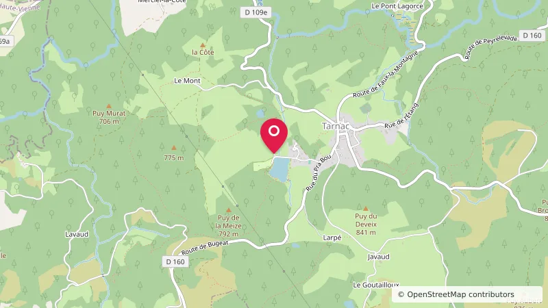 Aire de camping-cars du camping de Tarnac