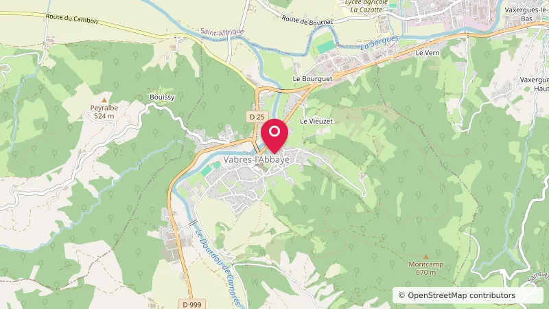 Aire de camping-cars municipale Vabres-l'Abbaye