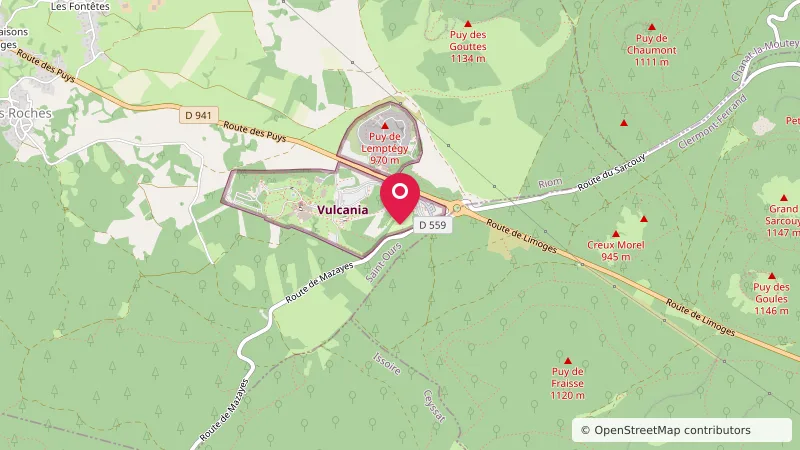 Aire de campings-cars de vulcania