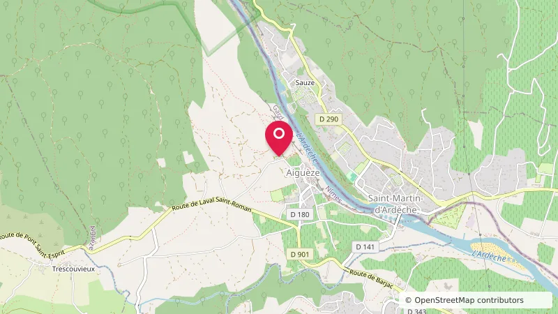 Aire de repos à Aiguèze