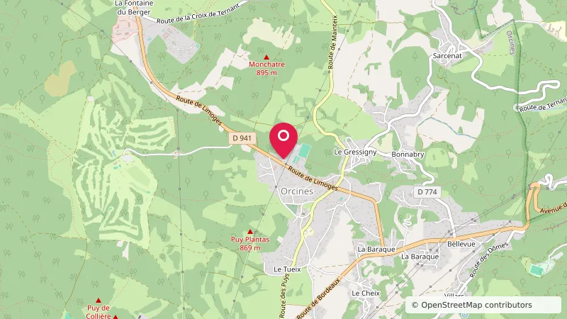 Aire de service de camping car d'Orcines