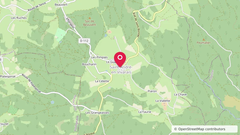 Aire de stationnement camping-cars de Saint-André-en-Vivarais