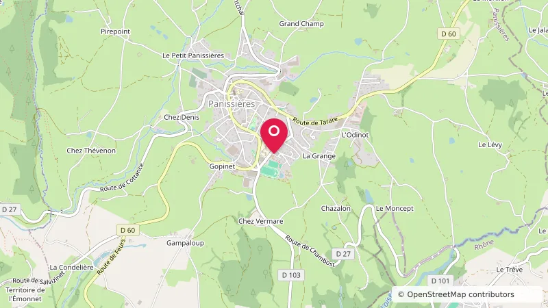 Aire de stationnement camping-Cars Panissières