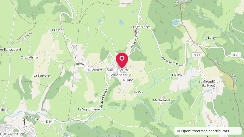 Aire de stationnement Camping cars Saint-Cyr-de-Valorges