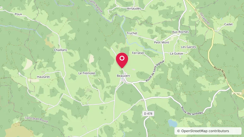 Aire de stationnement camping-cars Saint-Jean-Roure
