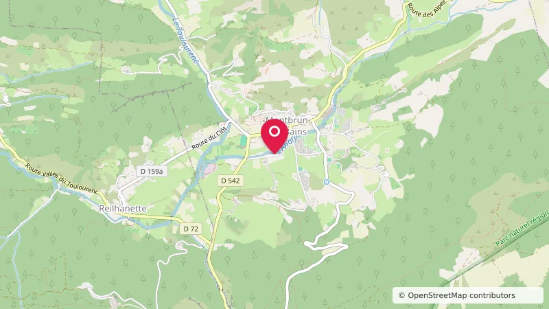 Aire de stationnement de camping-cars Montbrun les Bains