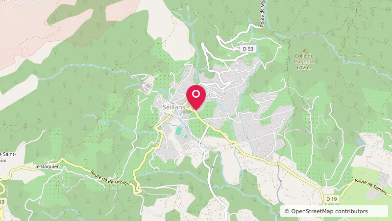 Aire de stationnement des camping-cars à Seillans