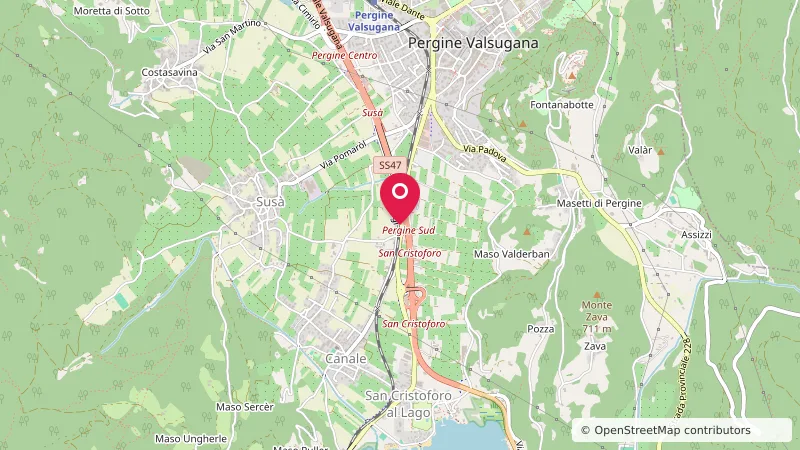 Area sosta camper Pergine Valsugana