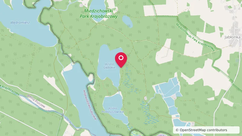 Miejsce biwakowania nad Jeziorem Głębokim
