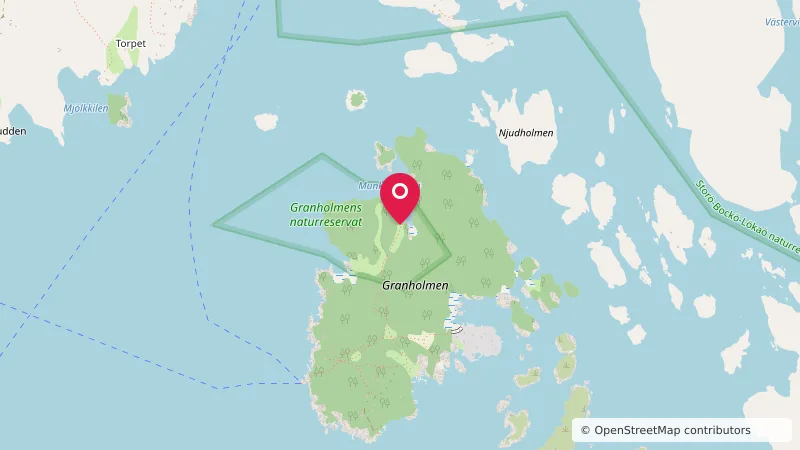 Munkhamna tältplats på norra Granholmen